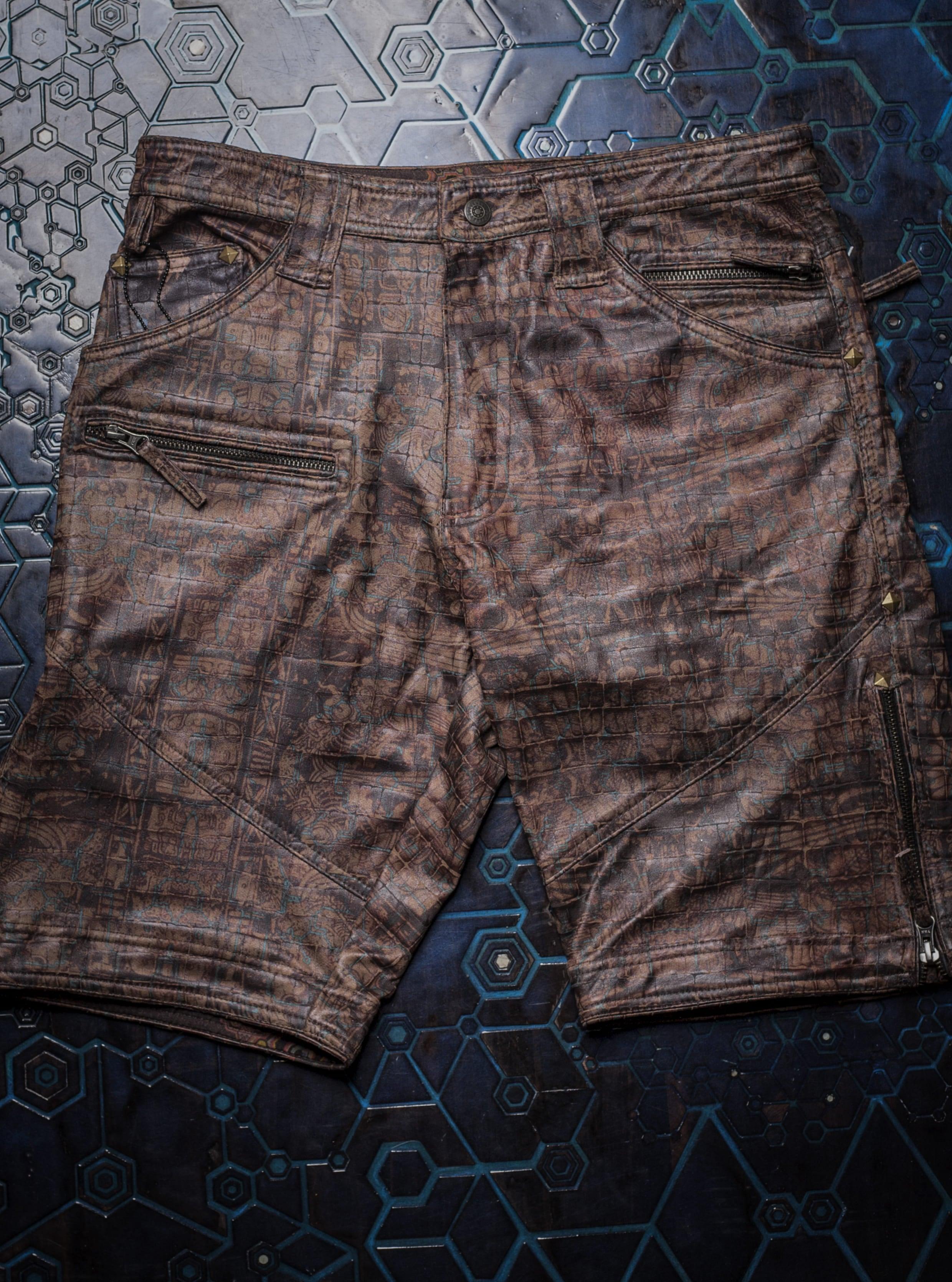 Flying Short Men / Fake Leather Croc - ELDERS - Yacxilan Artwear