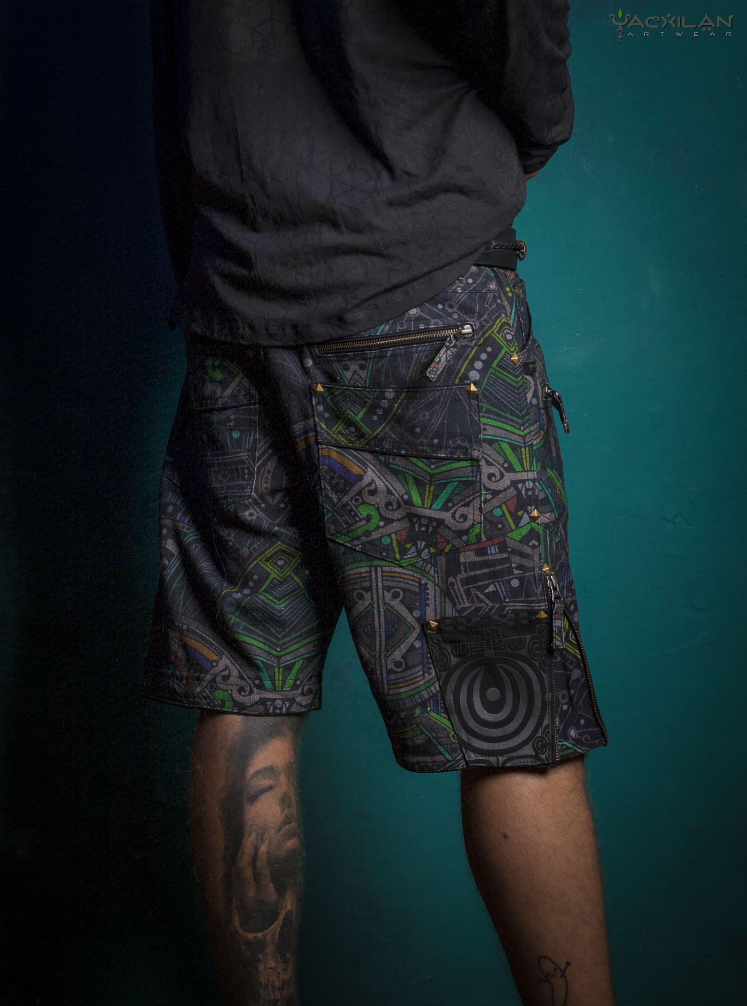 Flying Short Men / Tough Linen Printed - POPPYFIELDS - Yacxilan Artwear