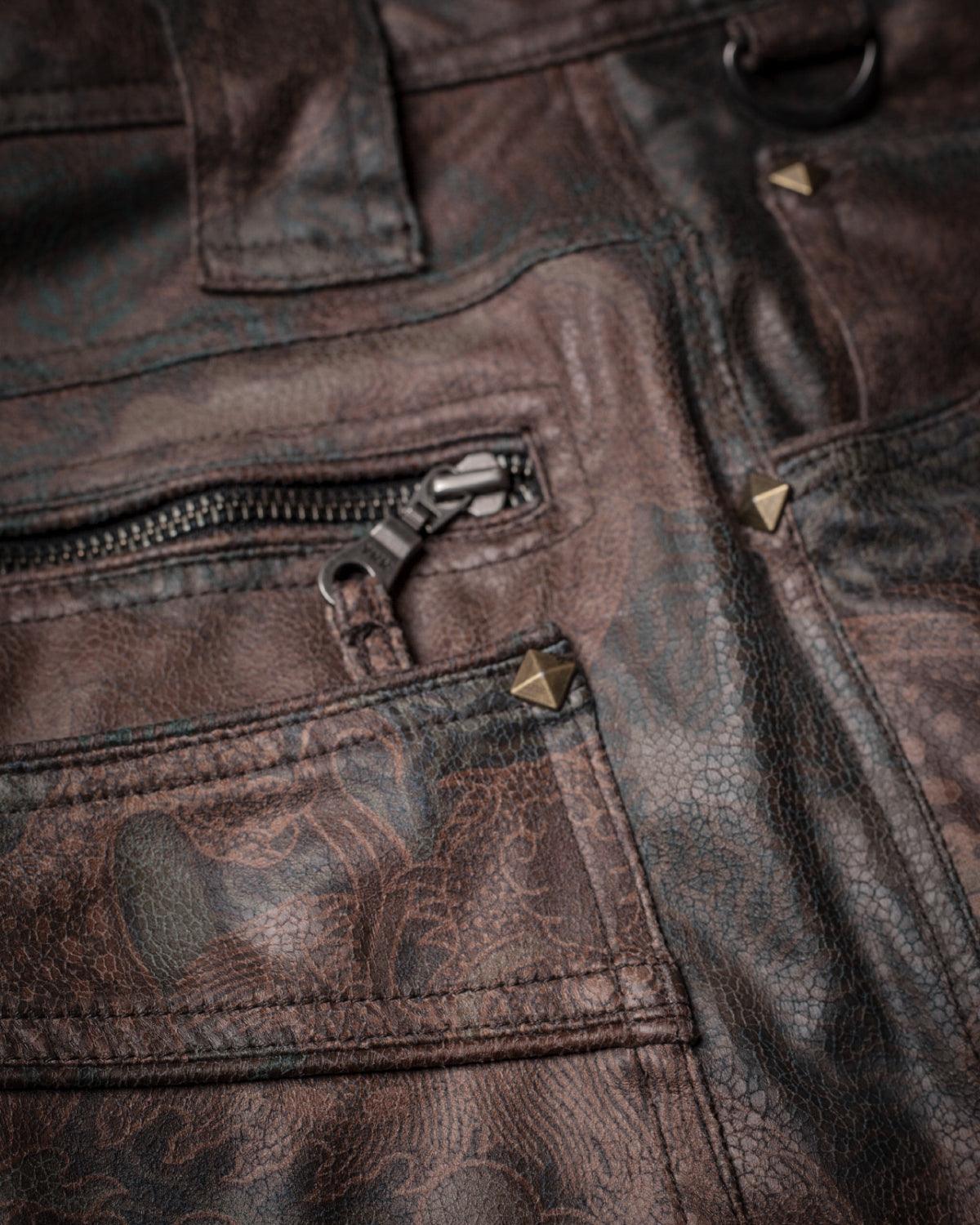 Flying Short Men / Fake Leather Snake - DRAGONS - Yacxilan Artwear