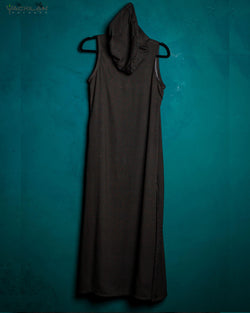 Hooded Long Dress Woman / Viscose - SHIPIBO - Yacxilan Artwear