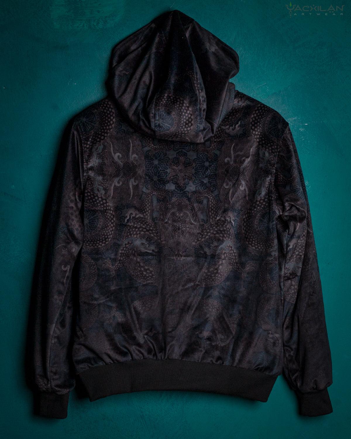 Hoodie Men / Velvet Fawn - DRAGONS - Yacxilan Artwear