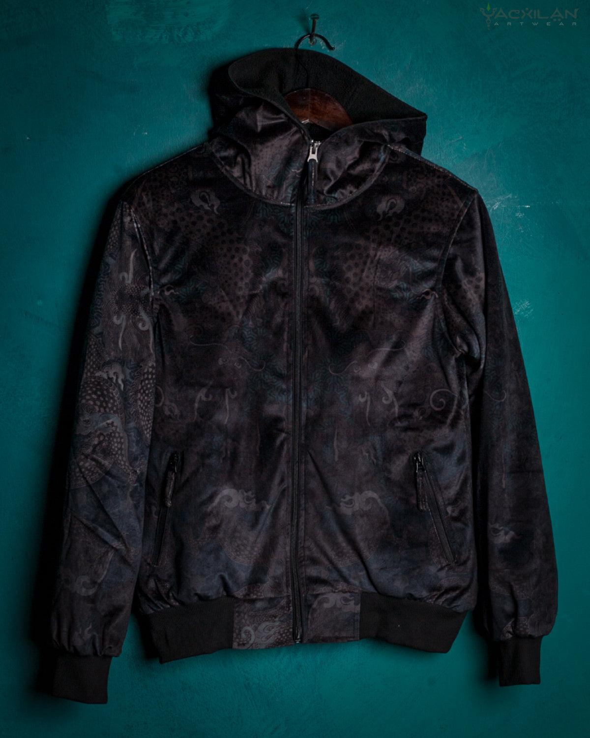 Hoodie Men / Velvet Fawn - DRAGONS - Yacxilan Artwear