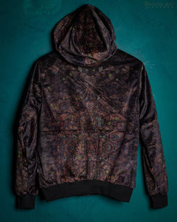 Hoodie Men / Velvet Fawn - PSYCHEDELIKA GALACTIKA - Yacxilan Artwear