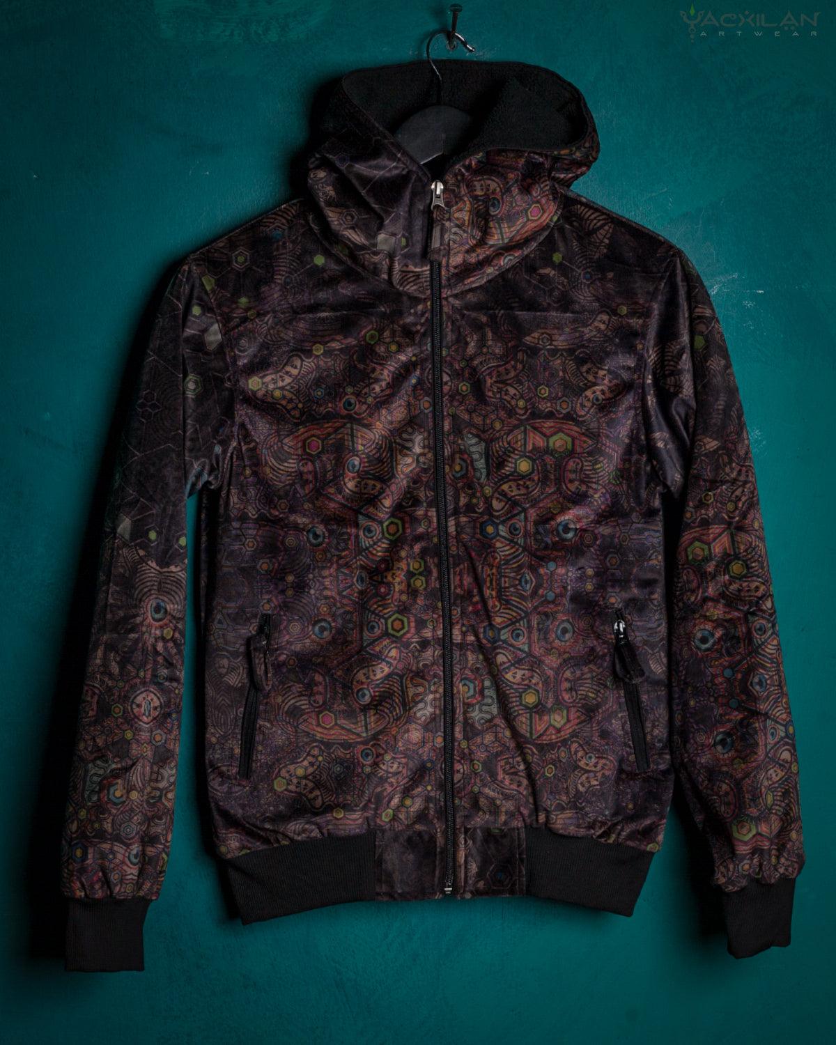 Hoodie Men / Velvet Fawn - PSYCHEDELIKA GALACTIKA - Yacxilan Artwear