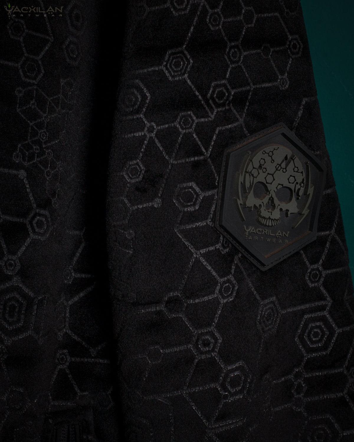 Hoodie Men / Velvet Polar Zip- Black SHAMANKA - Yacxilan Artwear