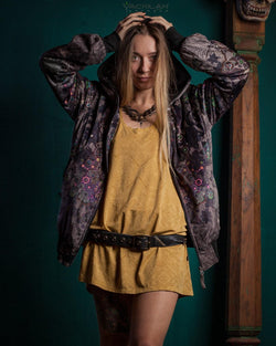 Hoodie Woman / Velvet Fawn - VENADO - Yacxilan Artwear