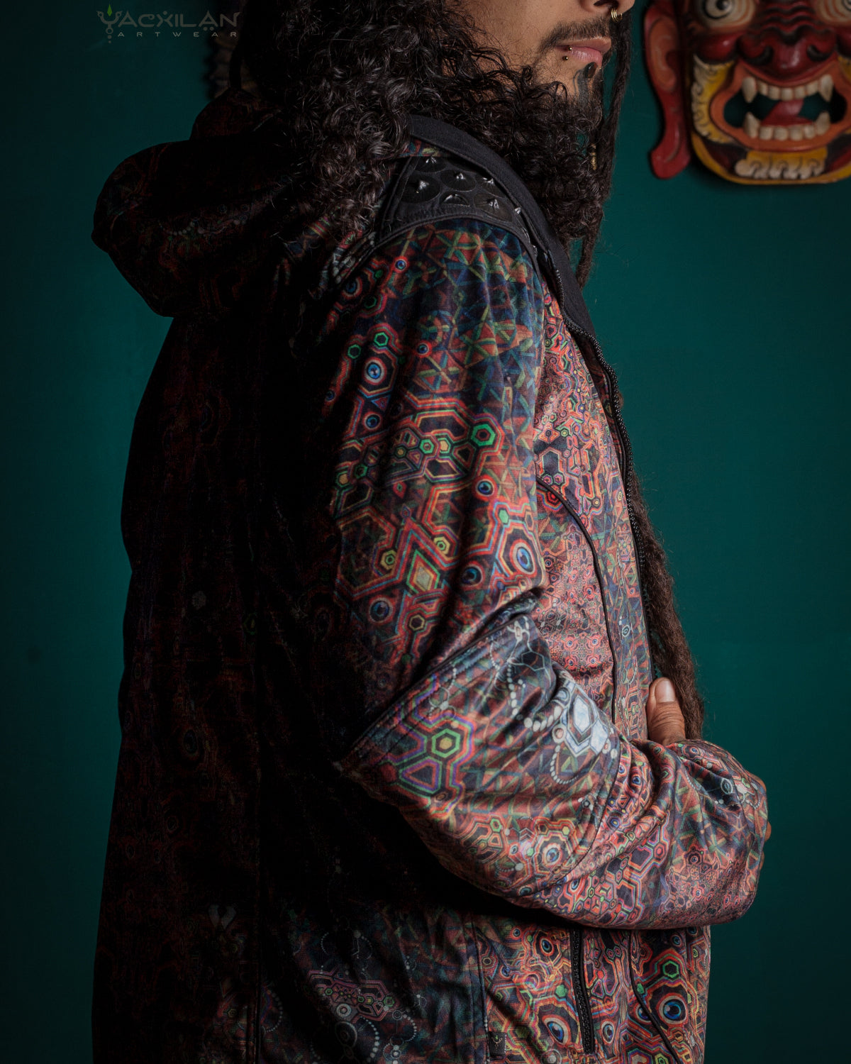 Jacket Men / Velvet Fawn - SERPENTS N LADDERS Yacxilan Artwear