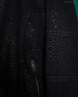 Jacket Men / Cotton Printed Black Stonablast - DESINTEGRATION