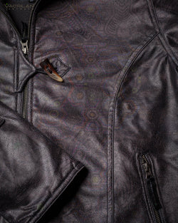 Jacket Men / Fake Leather Snake - Grey PSYGALAK - Yacxilan Artwear