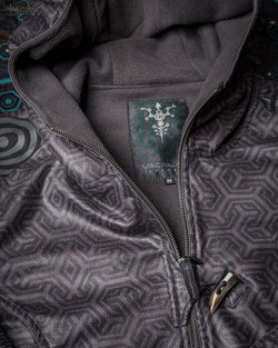 Jacket Men / Fake Leather Snake - Grey TRIPIBO - Yacxilan Artwear