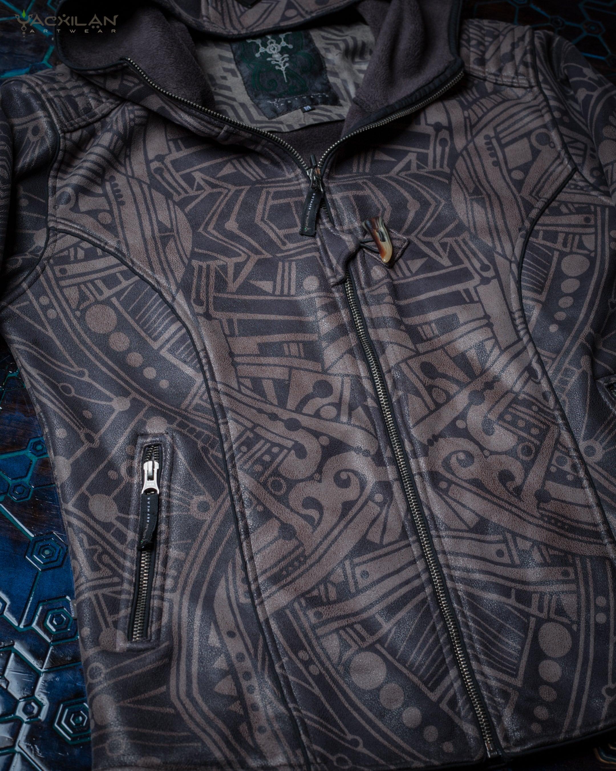 Jacket Men / Fake Leather High Tech - RETRO FUTURE - Yacxilan Artwear