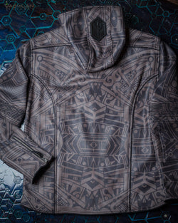 Jacket Men / Fake Leather High Tech - RETRO FUTURE - Yacxilan Artwear