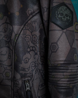 Jacket Men / Fake Leather High Tech - SHAMANKA - Yacxilan Artwear