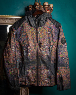 Jacket Men / Thick Linen All Over Print - OWLIENS