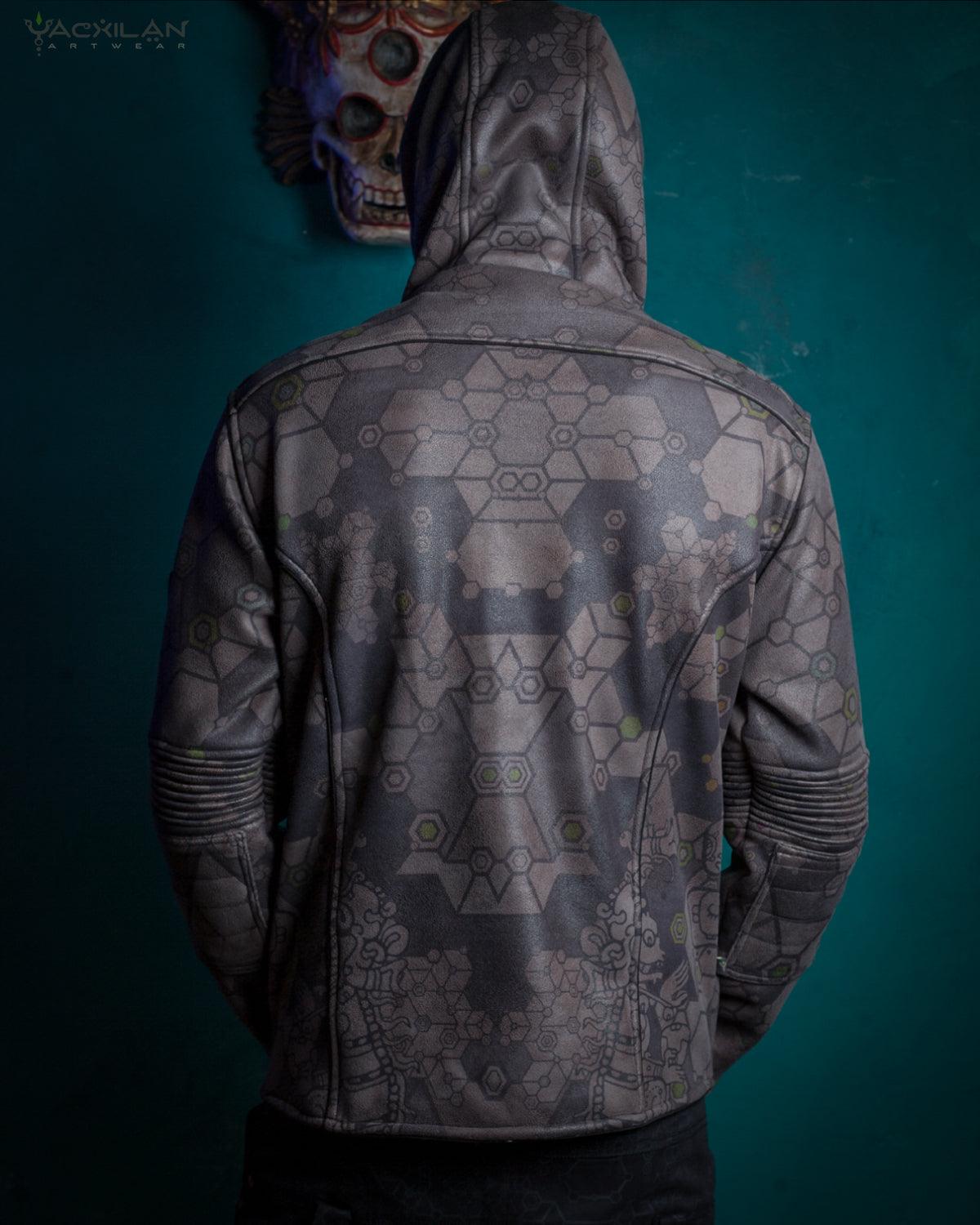 Jacket Men / Fake Leather High Tech - SHAMANKA - Yacxilan Artwear