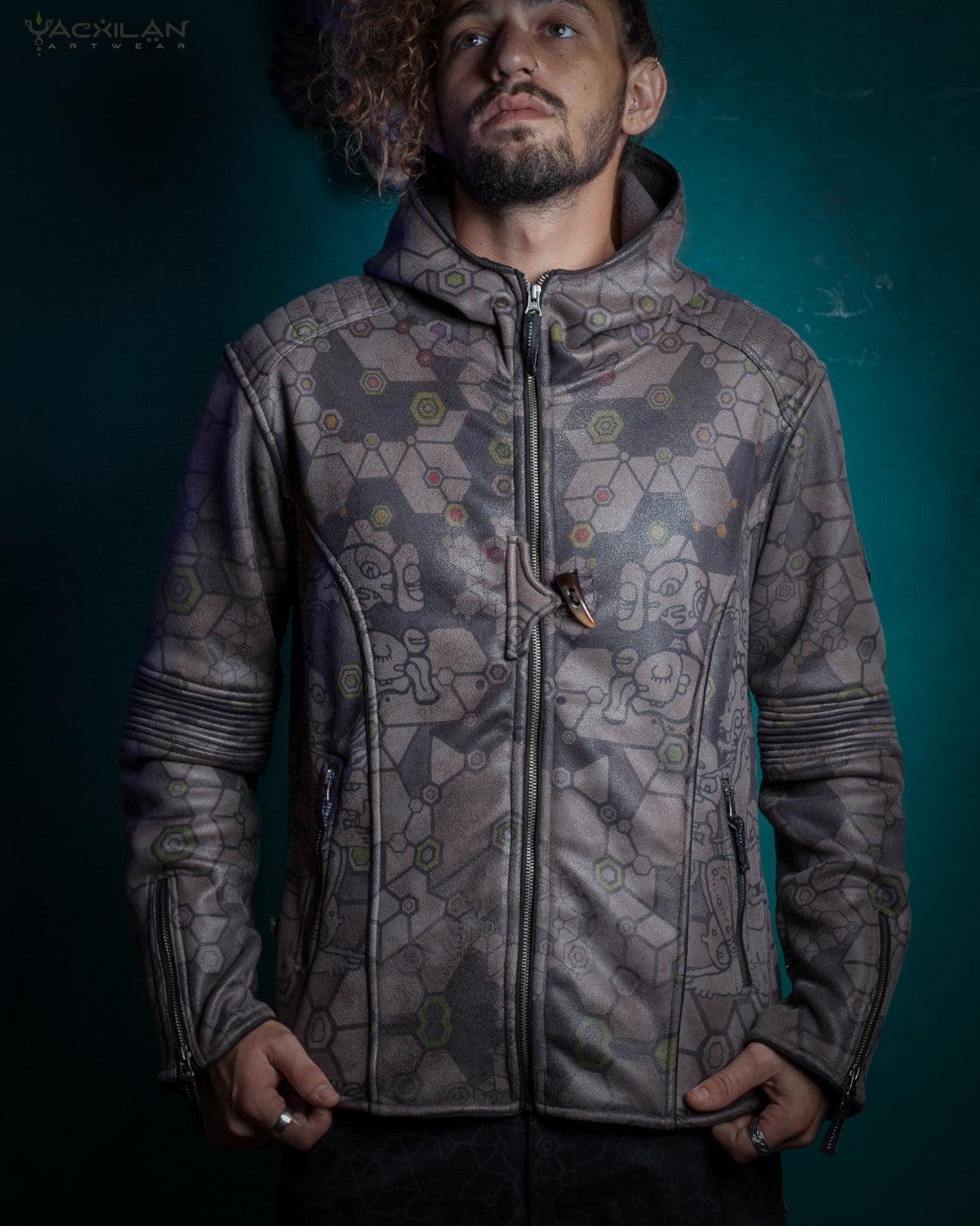 Jacket Men / Fake Leather High Tech - SHAMANKA - Yacxilan Artwear