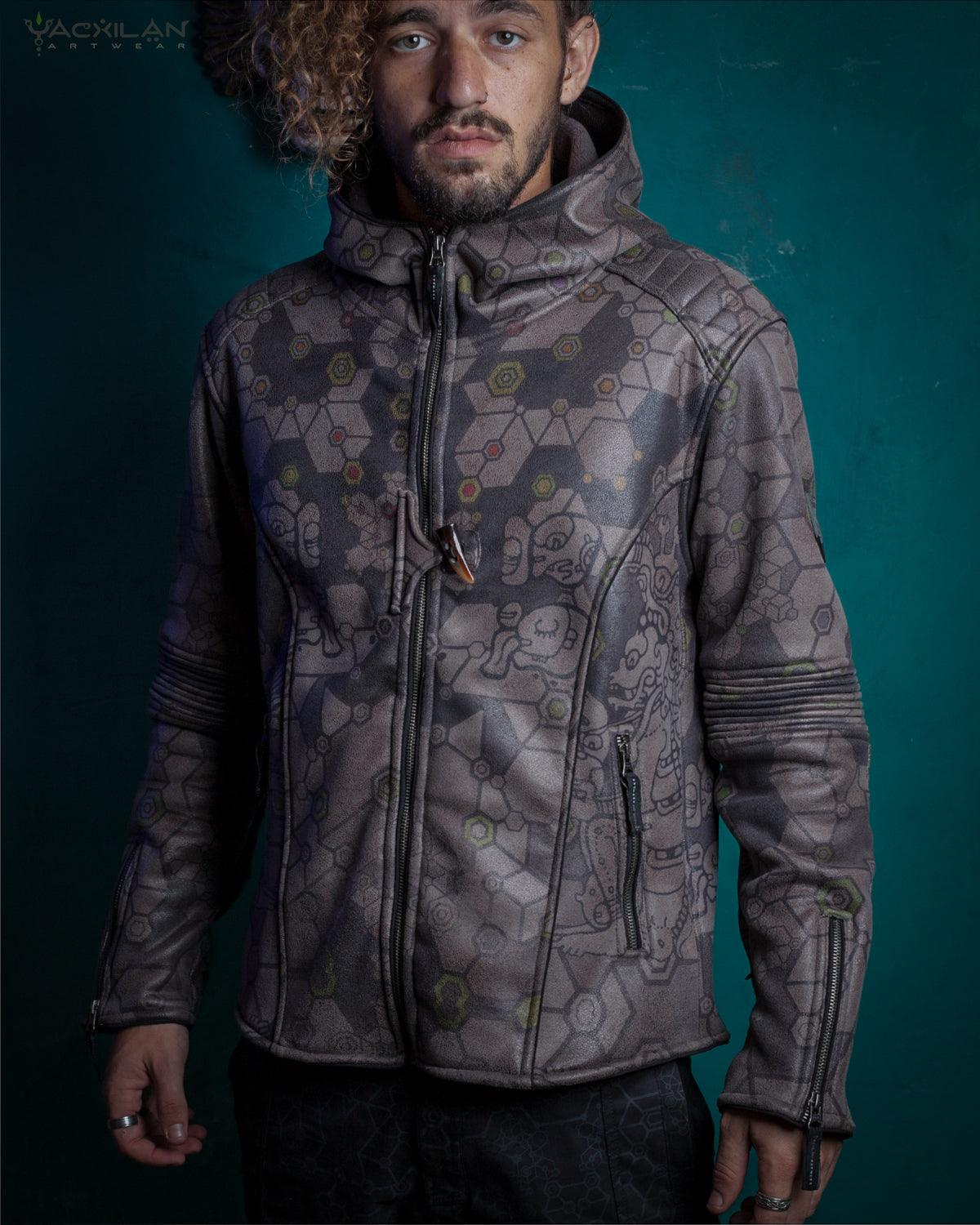 Jacket Men / Fake Leather High Tech - SHAMANKA - Yacxilan Artwear