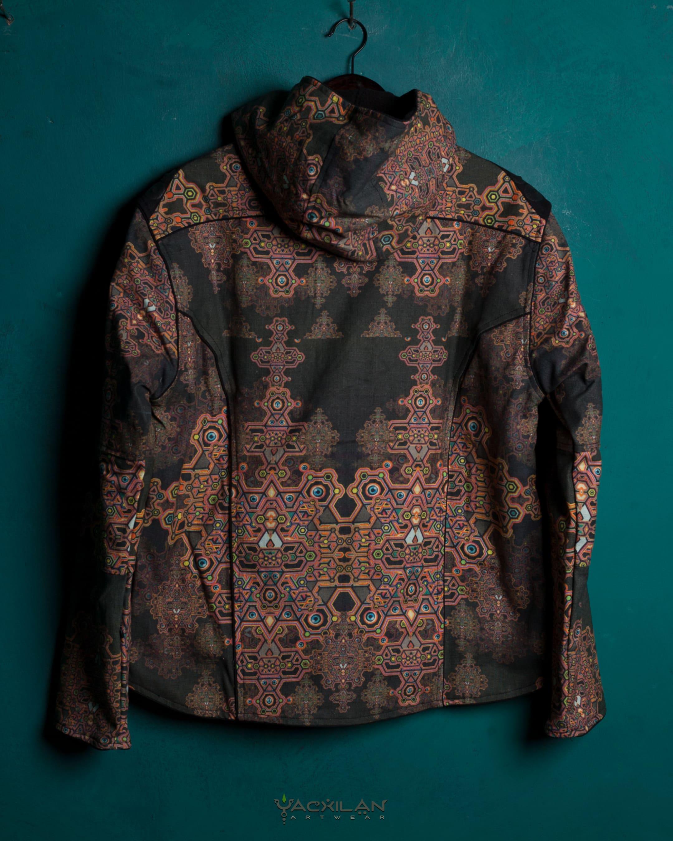 Jacket Men / Thick Linen All Over Print - DEMETRIO - Yacxilan Artwear