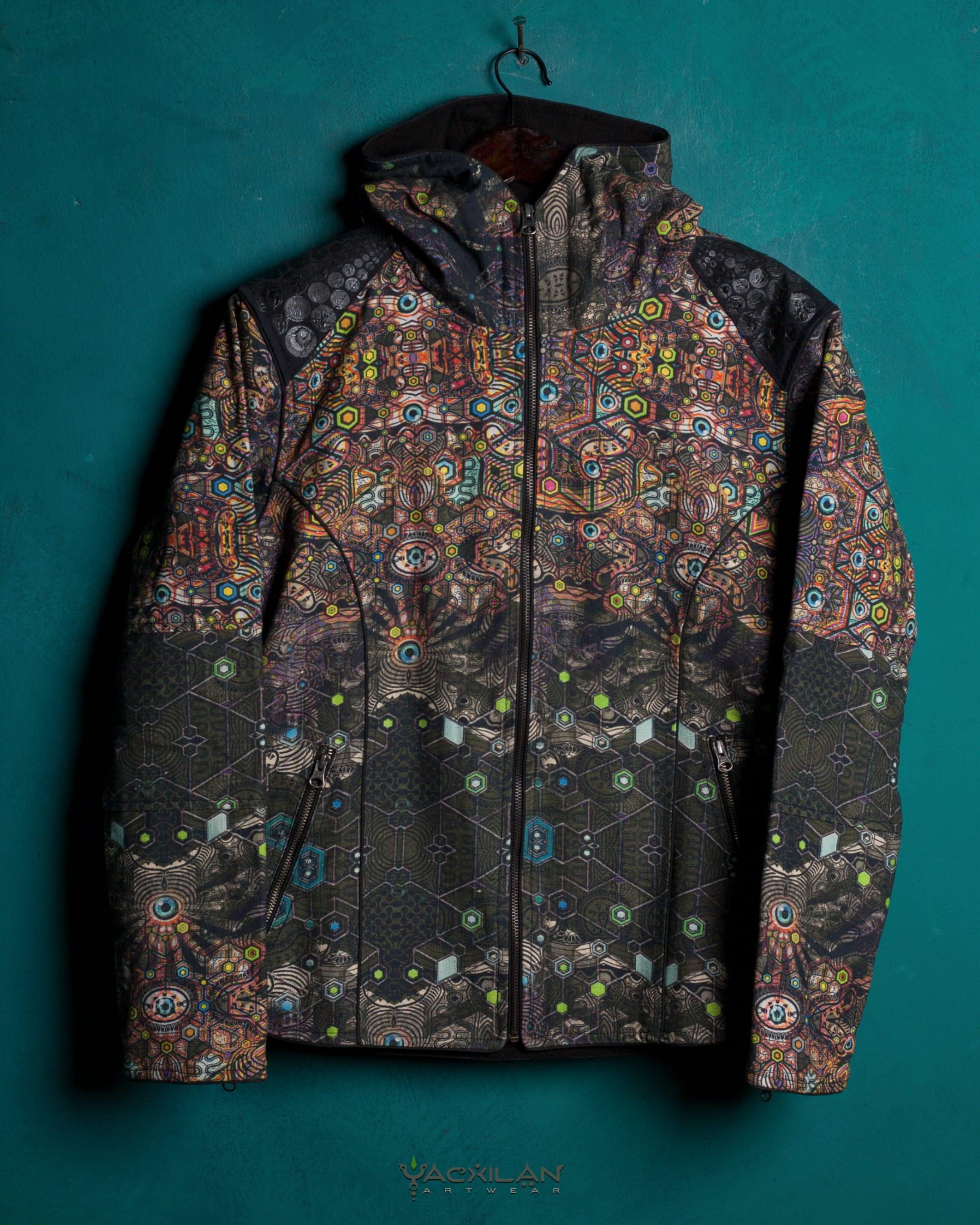 Jacket Men / Thick Linen All Over Print - PSYCHEDELIKA GALACTIKA - Yacxilan Artwear