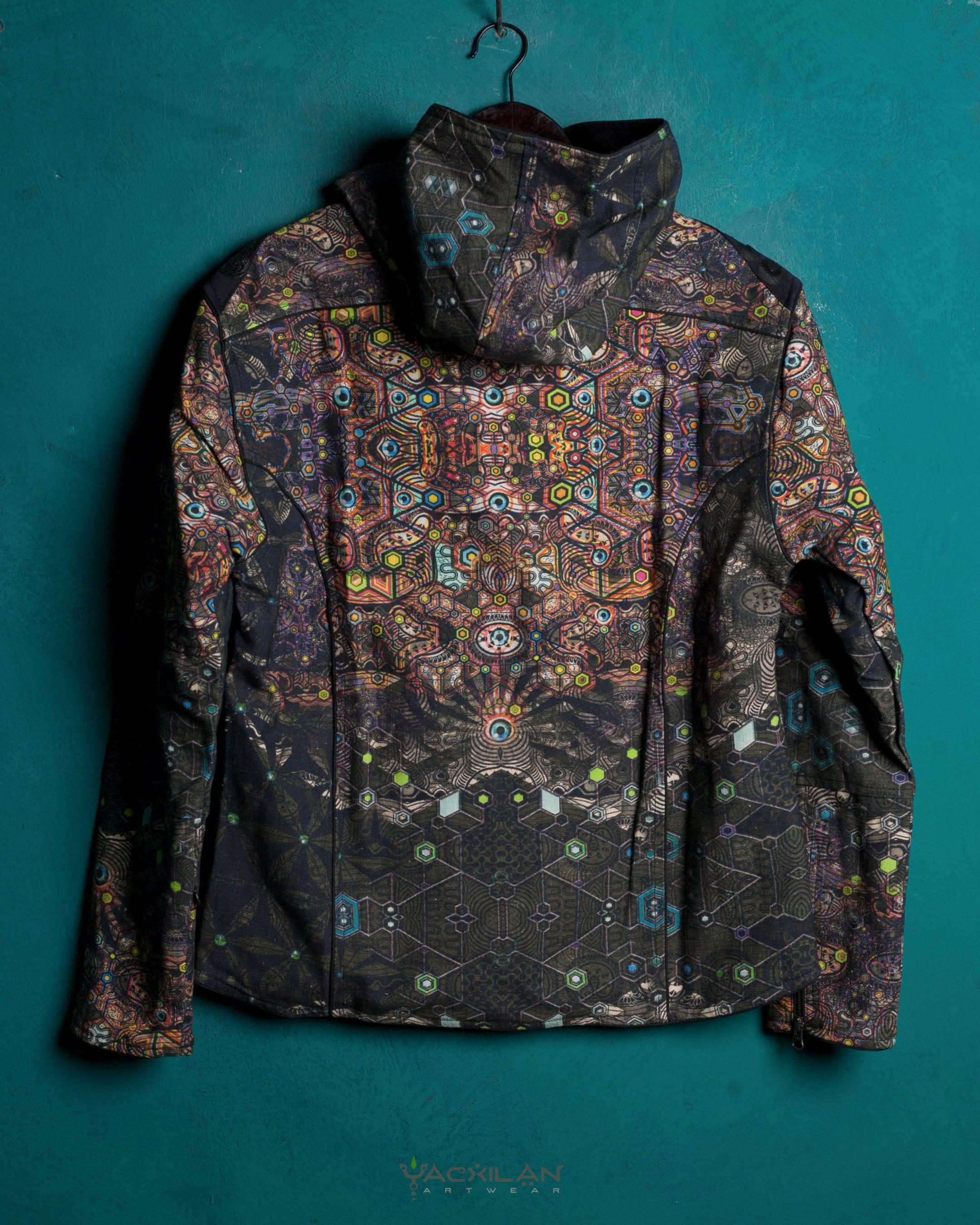 Jacket Men / Thick Linen All Over Print - PSYCHEDELIKA GALACTIKA - Yacxilan Artwear