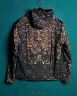 Jacket Men / Thick Linen All Over Print - PSYCHEDELIKA GALACTIKA - Yacxilan Artwear