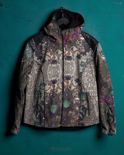 Jacket Men / Thick Linen All Over Print - VENADO - Yacxilan Artwear