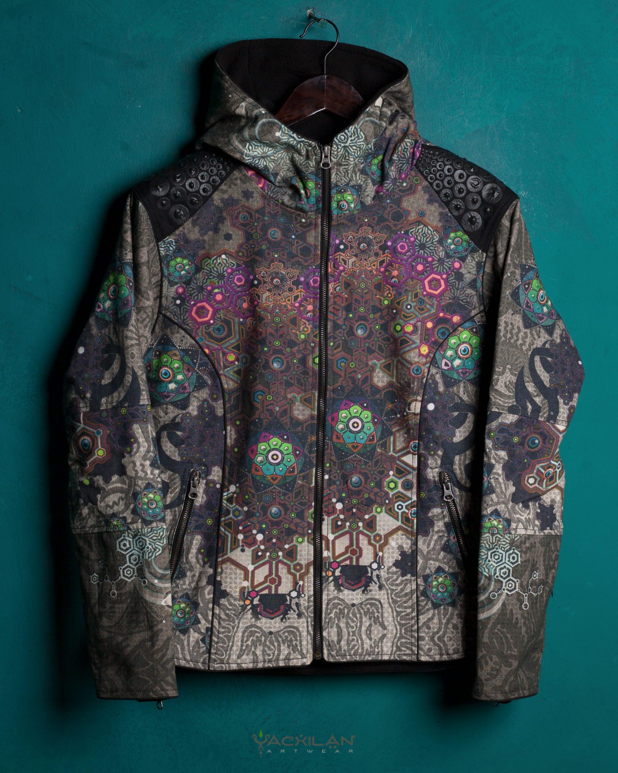 Jacket Men / Thick Linen All Over Print - VENADO - Yacxilan Artwear