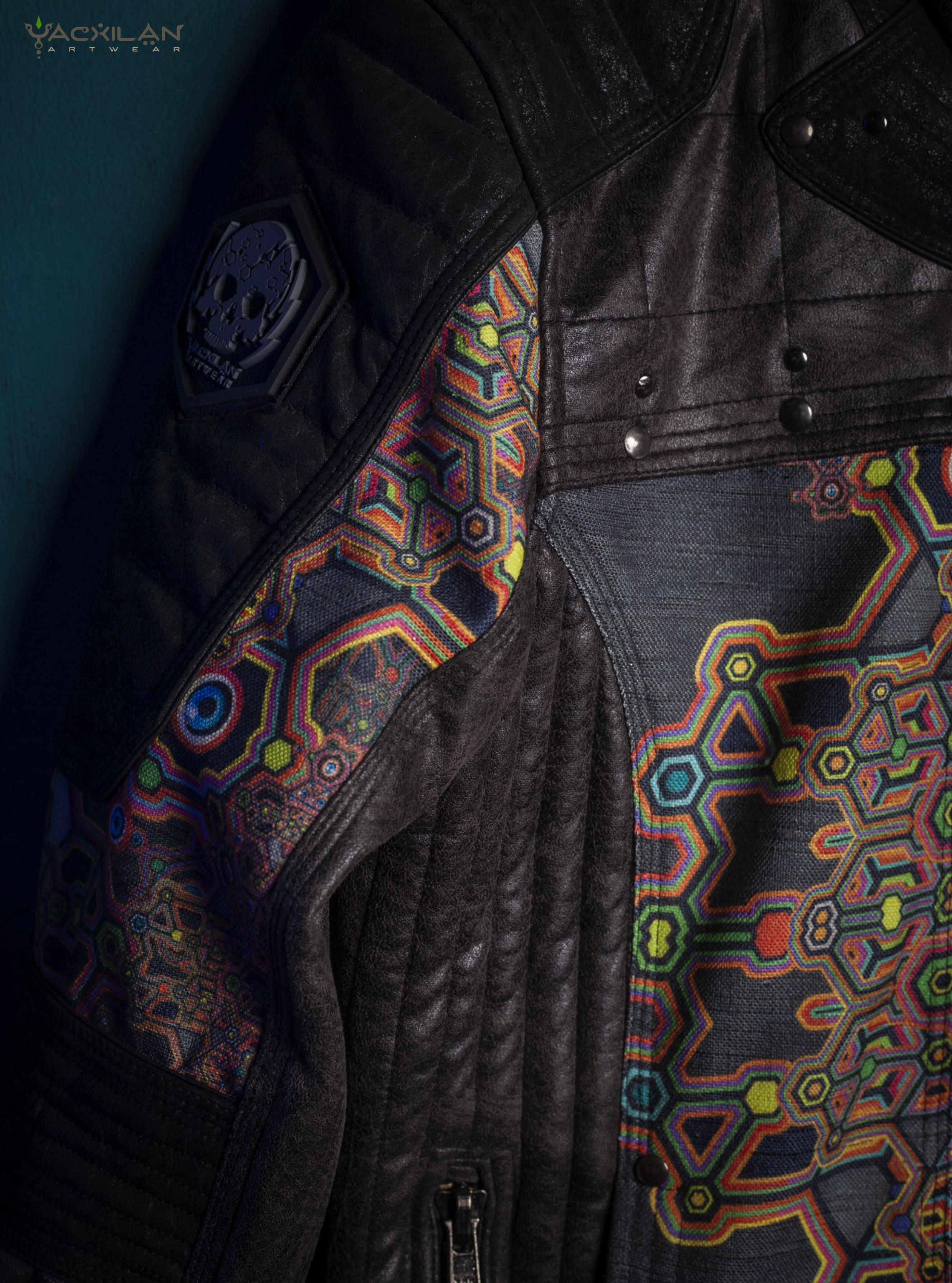 Biker Jacket Men / Fake Leather - DEMETRIO - Yacxilan Artwear