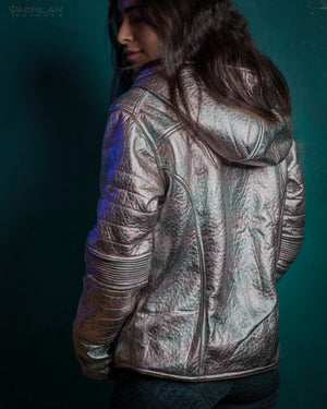 Jacket Woman / Fake Leather Silver Surfer - ATLANTHEON