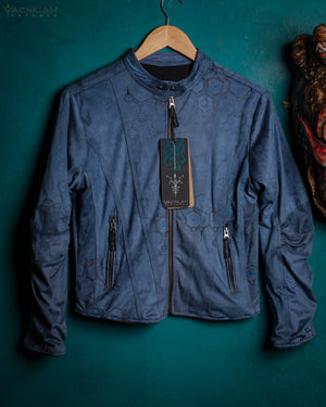 Jacket Woman Galactika / Fake Leather Swede - Blu LSDNA