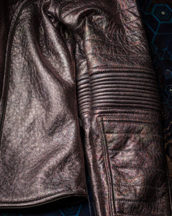 Jacket Woman / Fake Leather Silver Surfer - Copper PSYCHEDELIKA Yacxilan Artwear