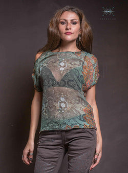 Kimonoyo Woman / Silk Chiffon - ATLANTIS Yacxilan Artwear