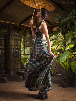 Long Dress Triangle / Bamboo - GURUCCI - Yacxilan Artwear