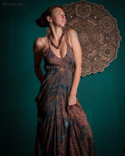 Long Dress / Viscose - SNL - Yacxilan Artwear