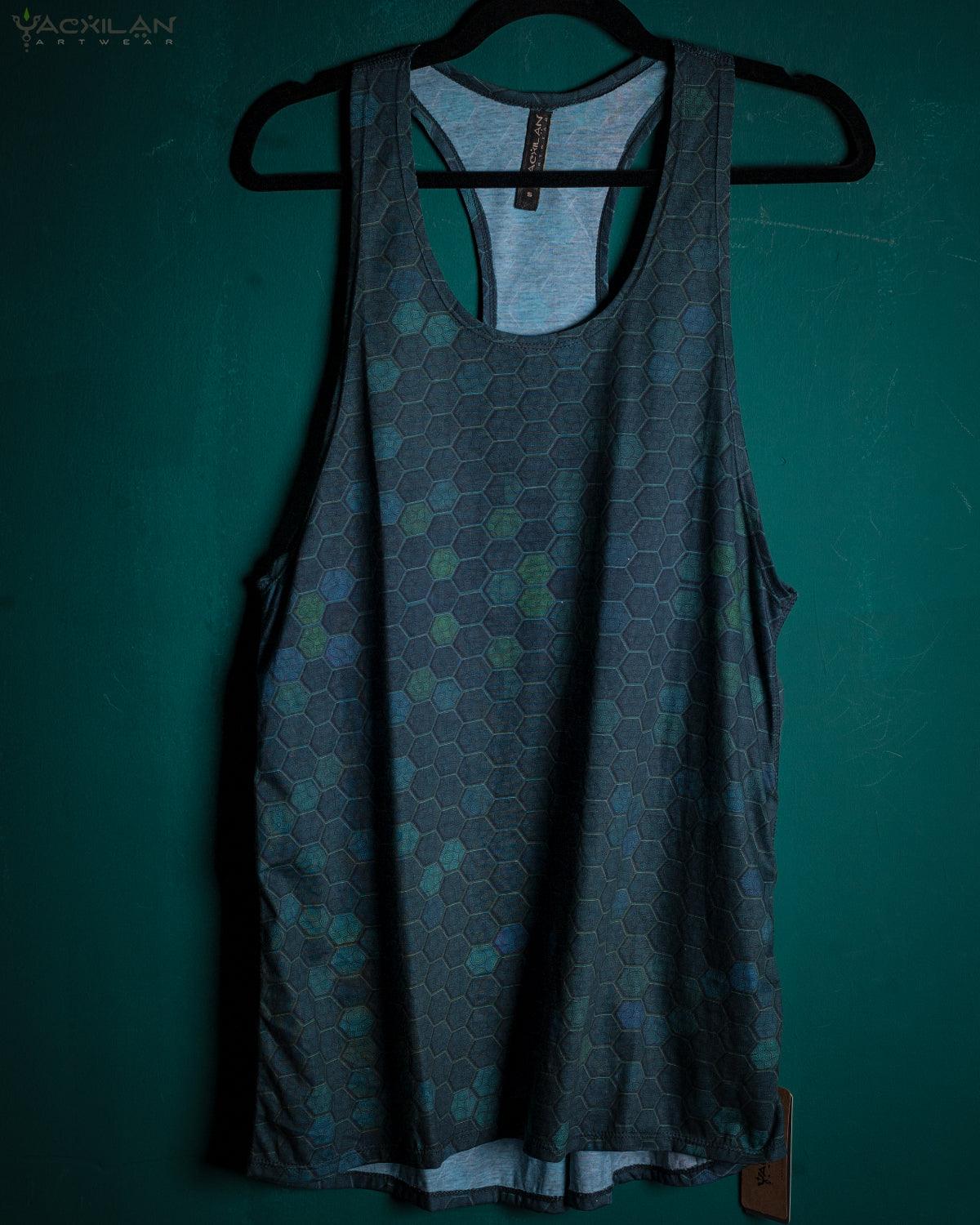 Tank Top Woman / Long John Cotton Digital - AQUAMARINA - Yacxilan Artwear