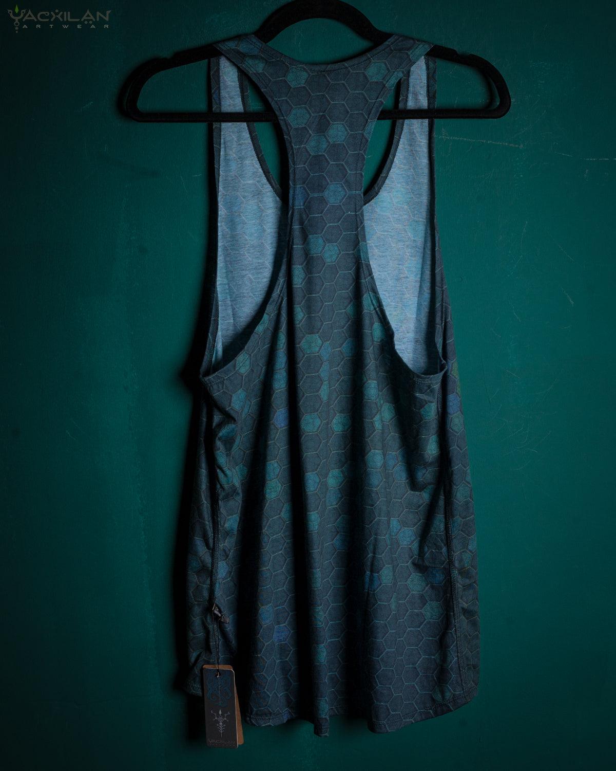 Tank Top Woman / Long John Cotton Digital - AQUAMARINA - Yacxilan Artwear