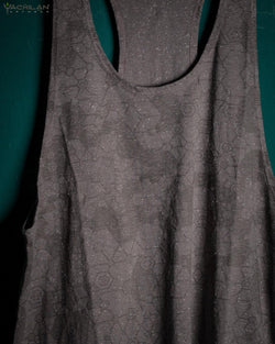 Tank Top Woman / Long John Cotton Slub - Grey SHAMANKA - Yacxilan Artwear