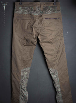 Pants Men ENKI Desertstorm / Cotton Fake leather patch - BALIWASKA Yacxilan Artwear