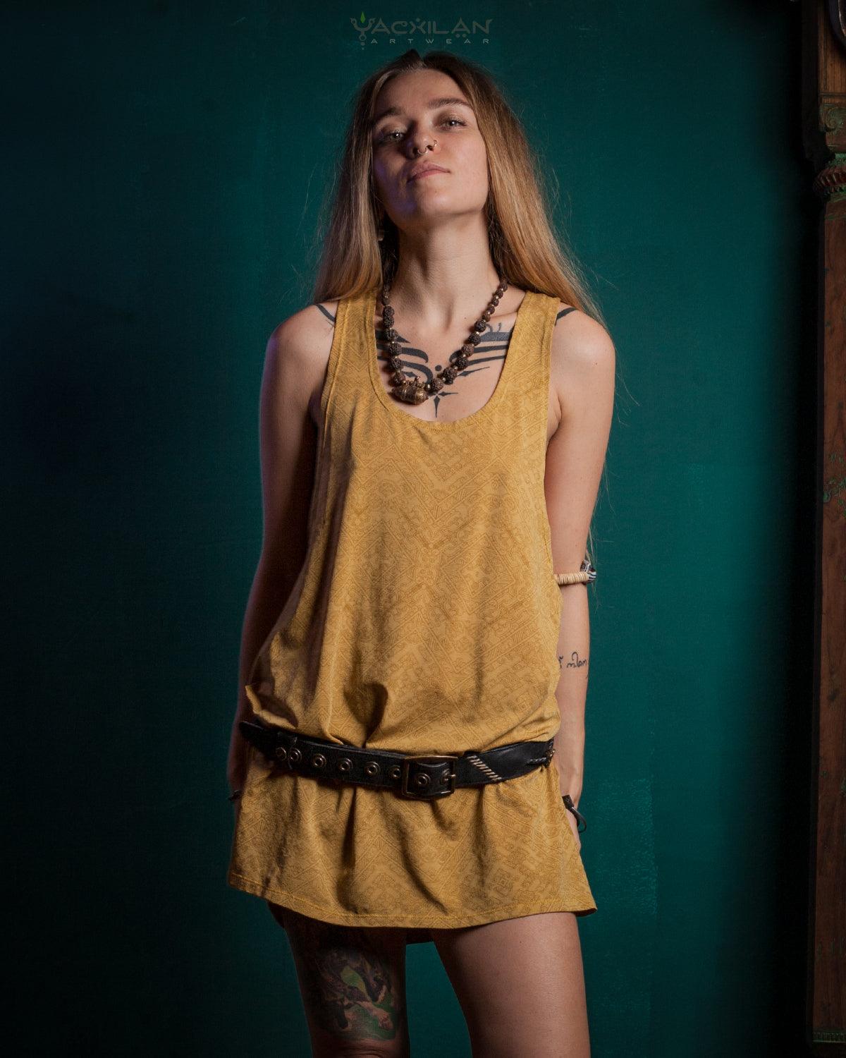 Tank Top Woman / Long John - Ocre Rayon MAYAZ - Yacxilan Artwear