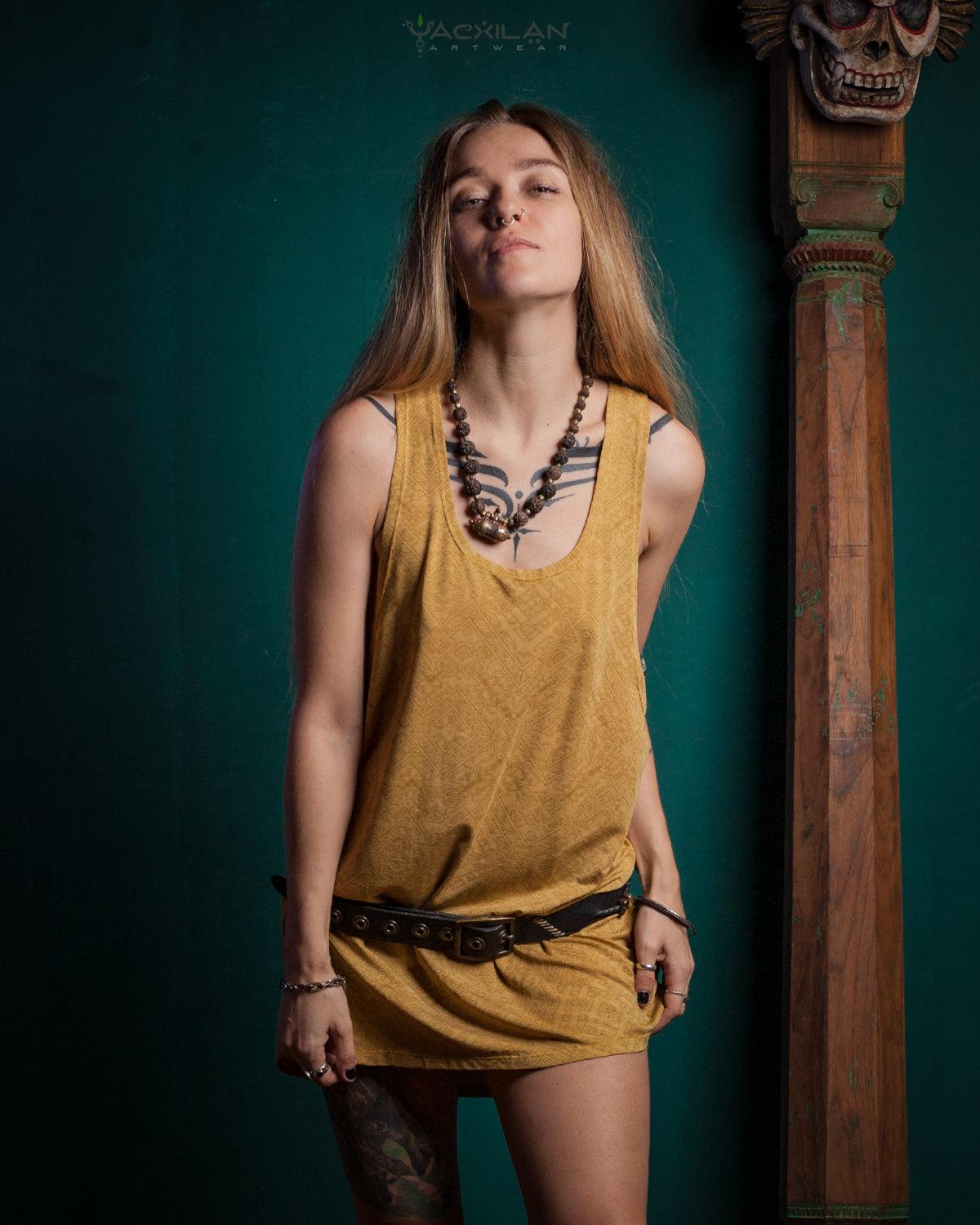 Tank Top Woman / Long John - Ocre Rayon MAYAZ - Yacxilan Artwear