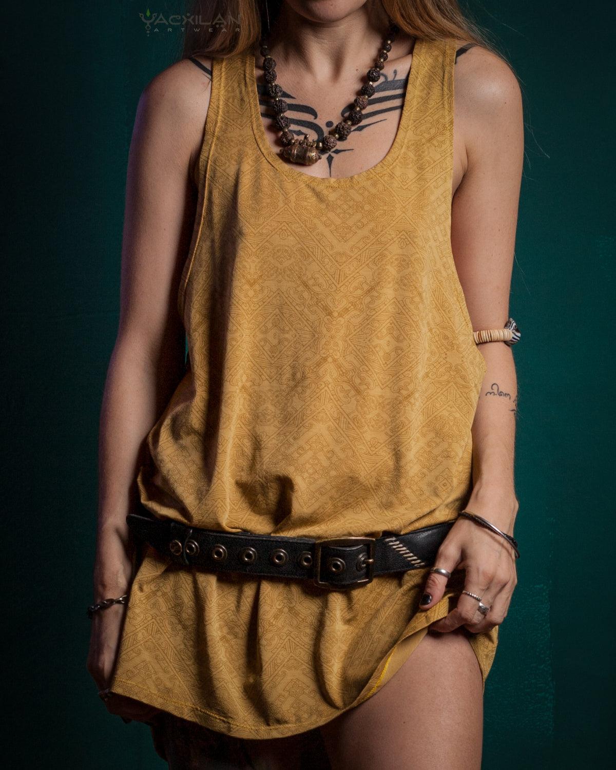 Tank Top Woman / Long John - Ocre Rayon MAYAZ - Yacxilan Artwear