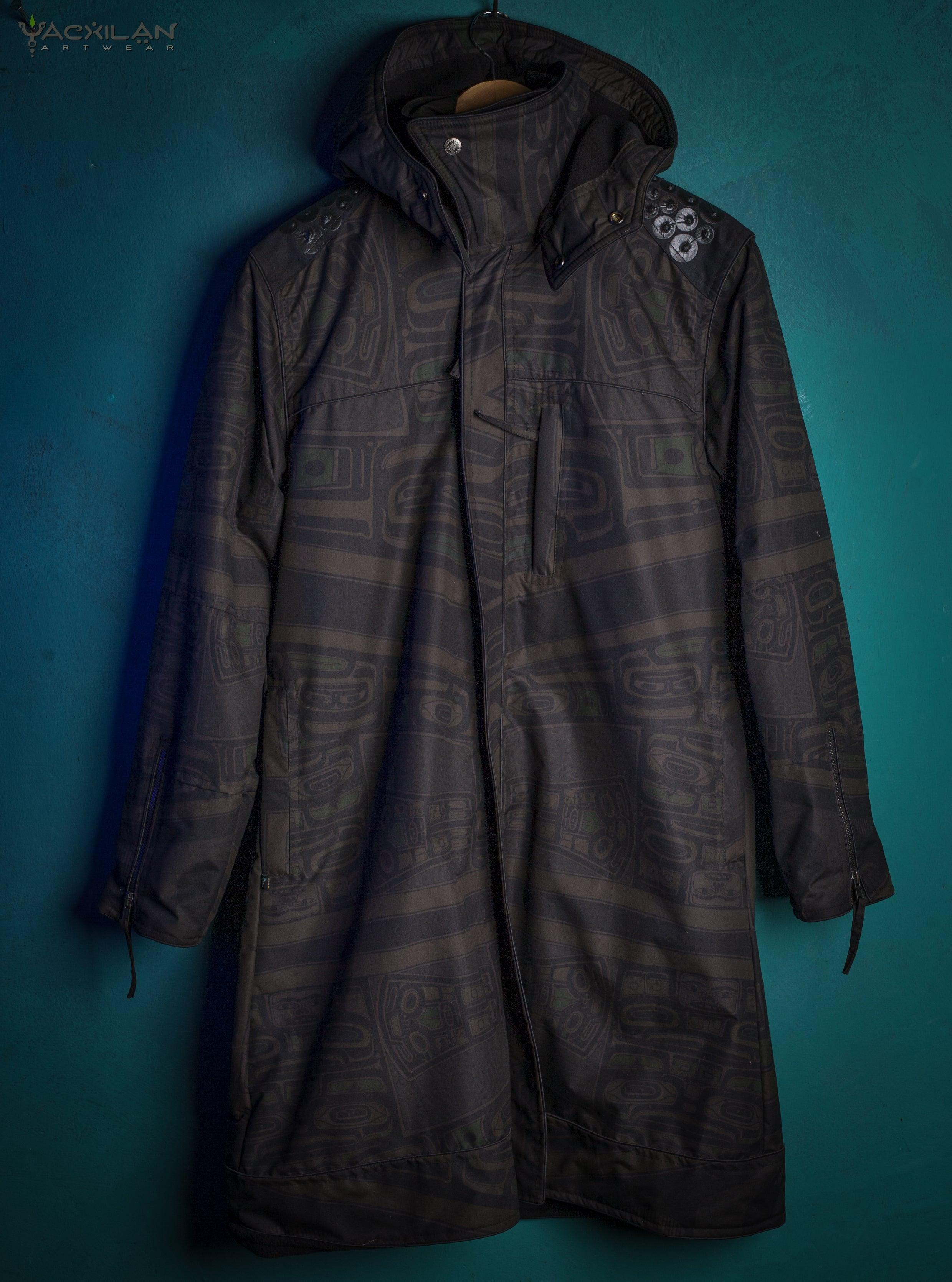 Coat Men / Waterproof - Olive TINGLIT - Yacxilan Artwear