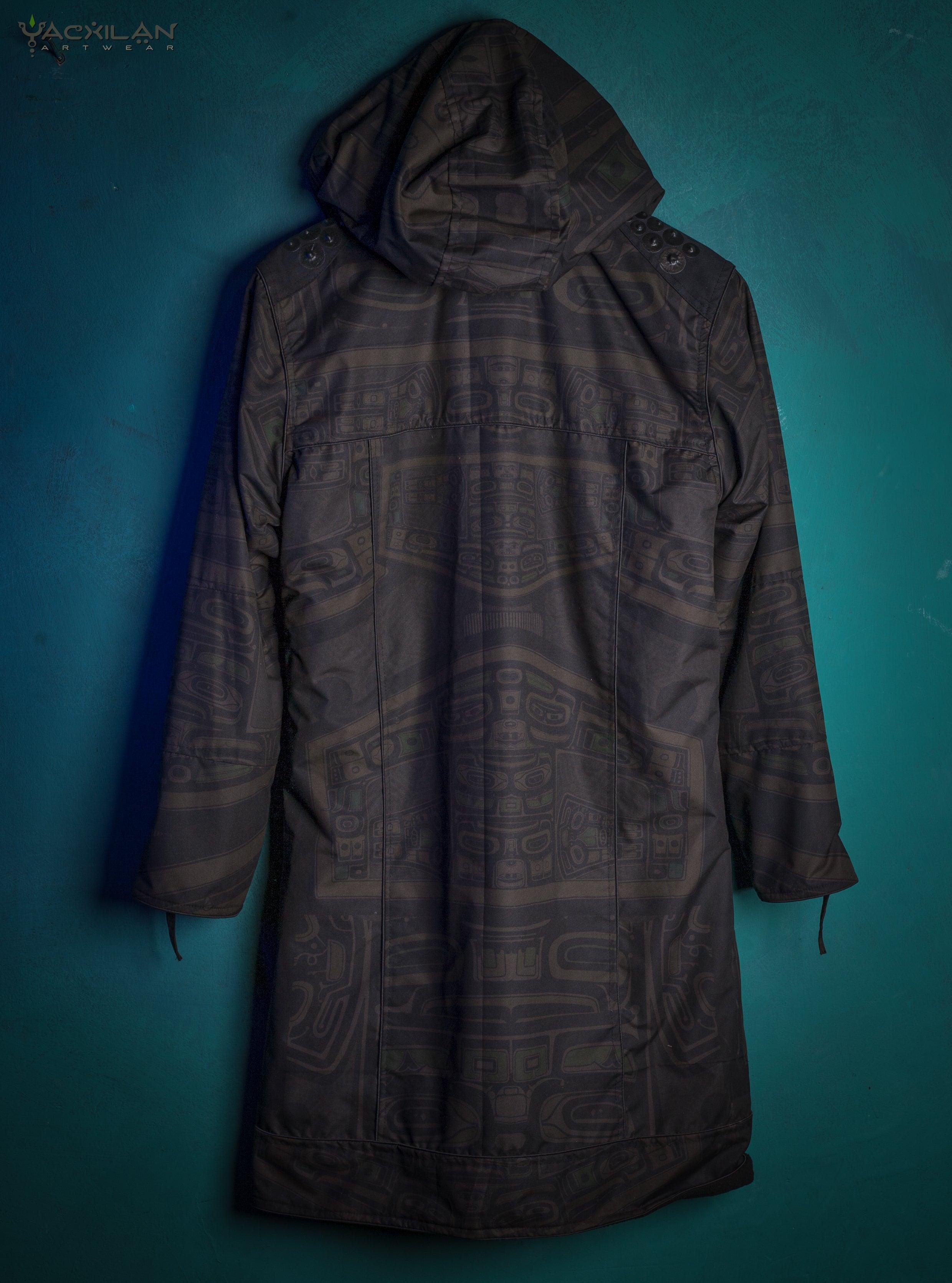 Coat Men / Waterproof - Olive TINGLIT - Yacxilan Artwear