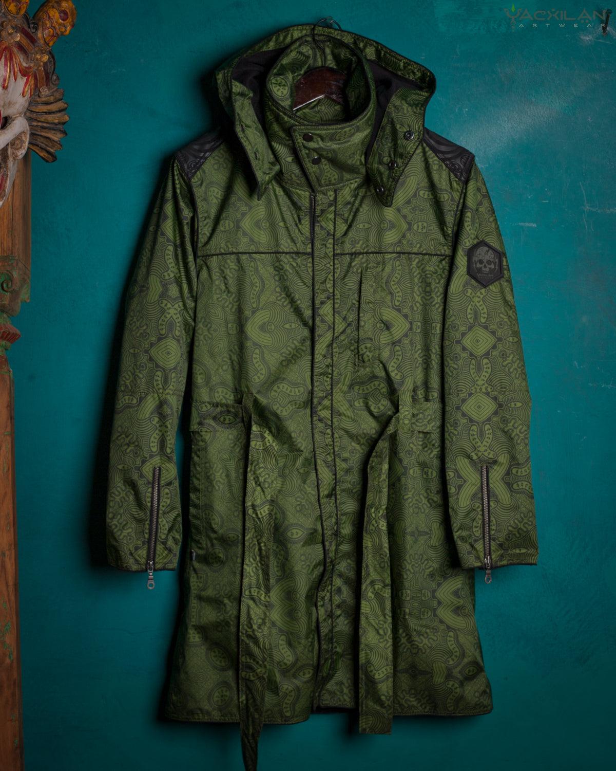 Coat Woman / Waterproof - Green Apple AFRODISIAKO - Yacxilan Artwear