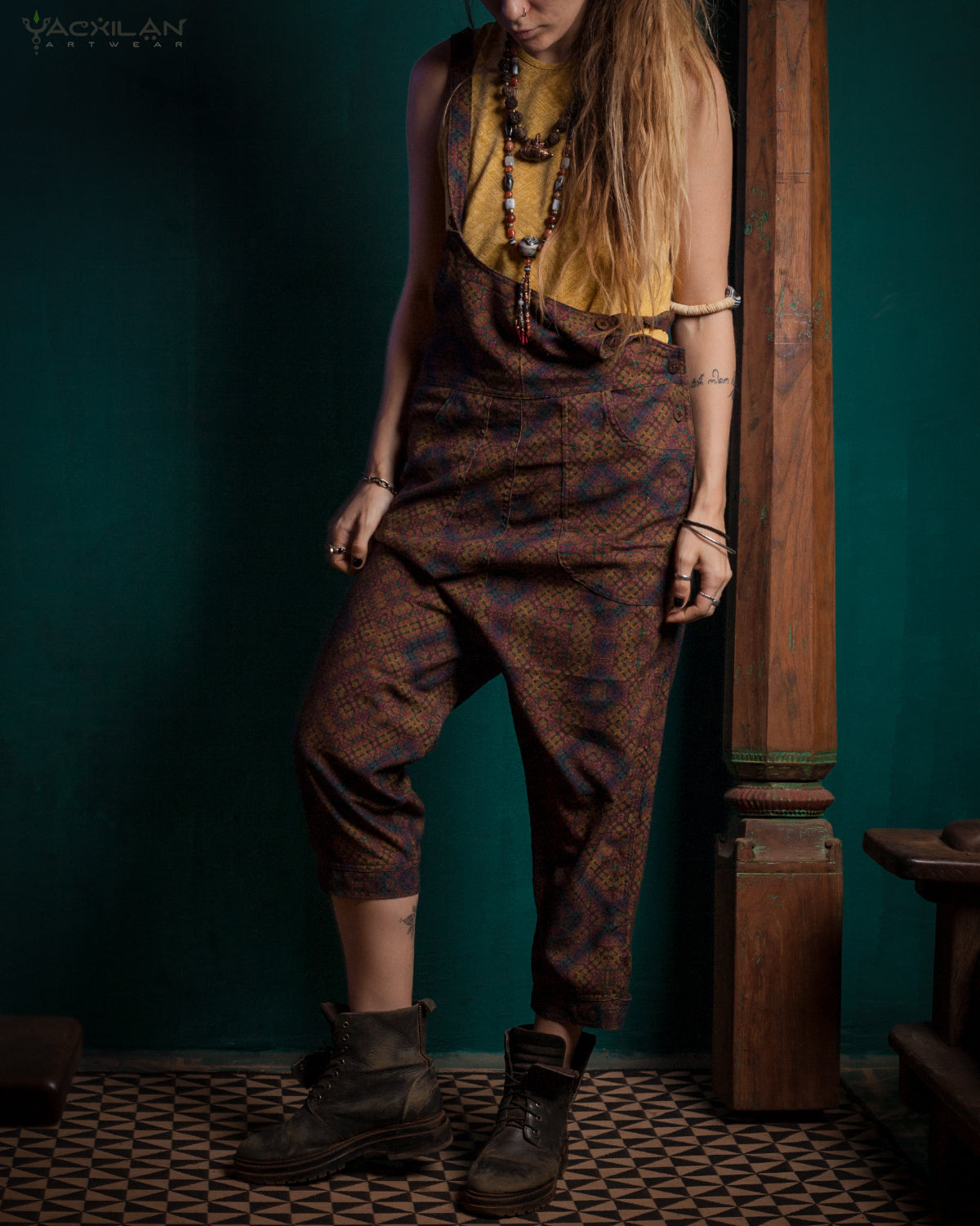 Overall Woman / Silk Slub - DELIKATEZE Small Yacxilan Artwear