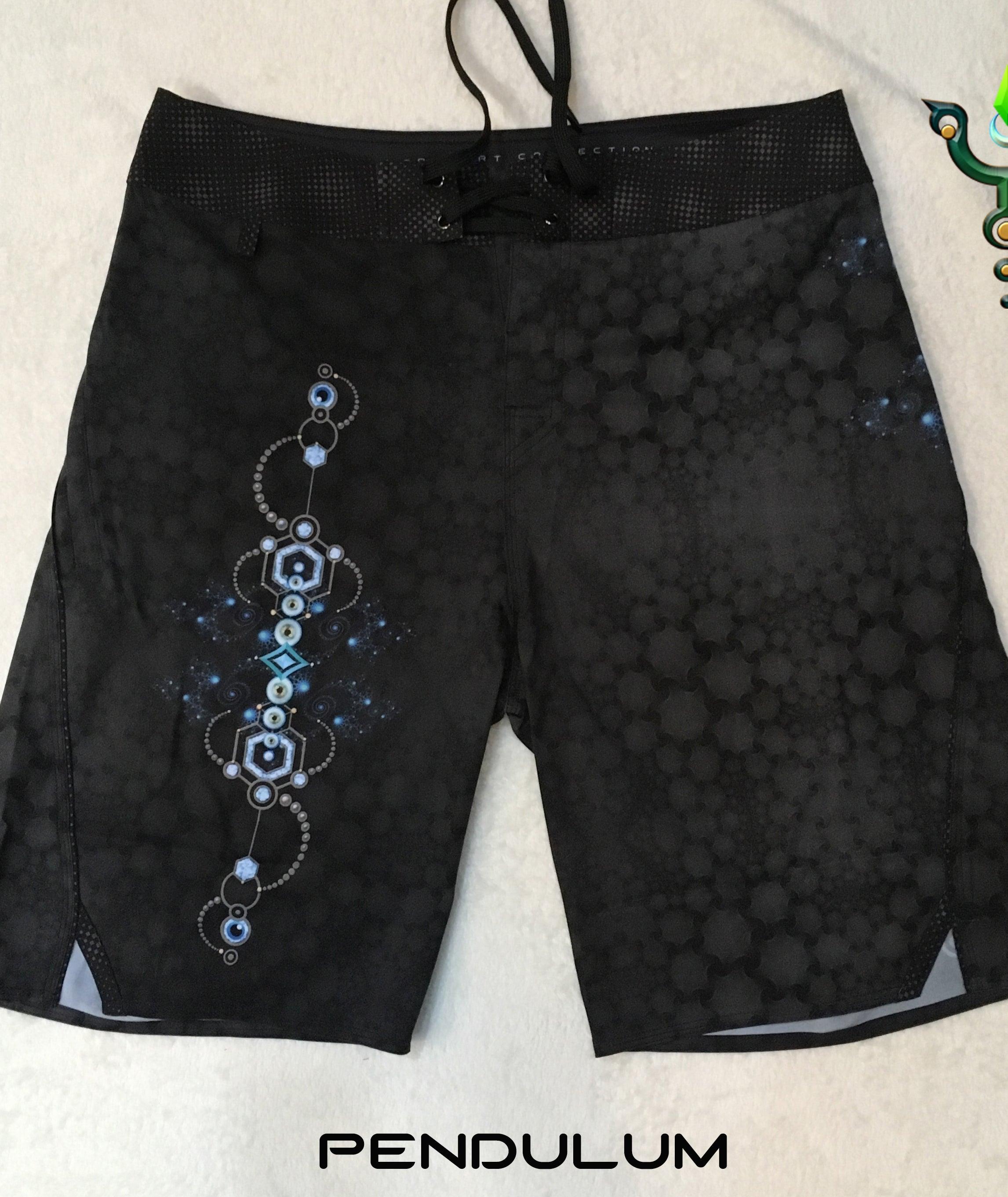 Boardshort Men / Fast Dry - PENDULUM - Yacxilan Artwear