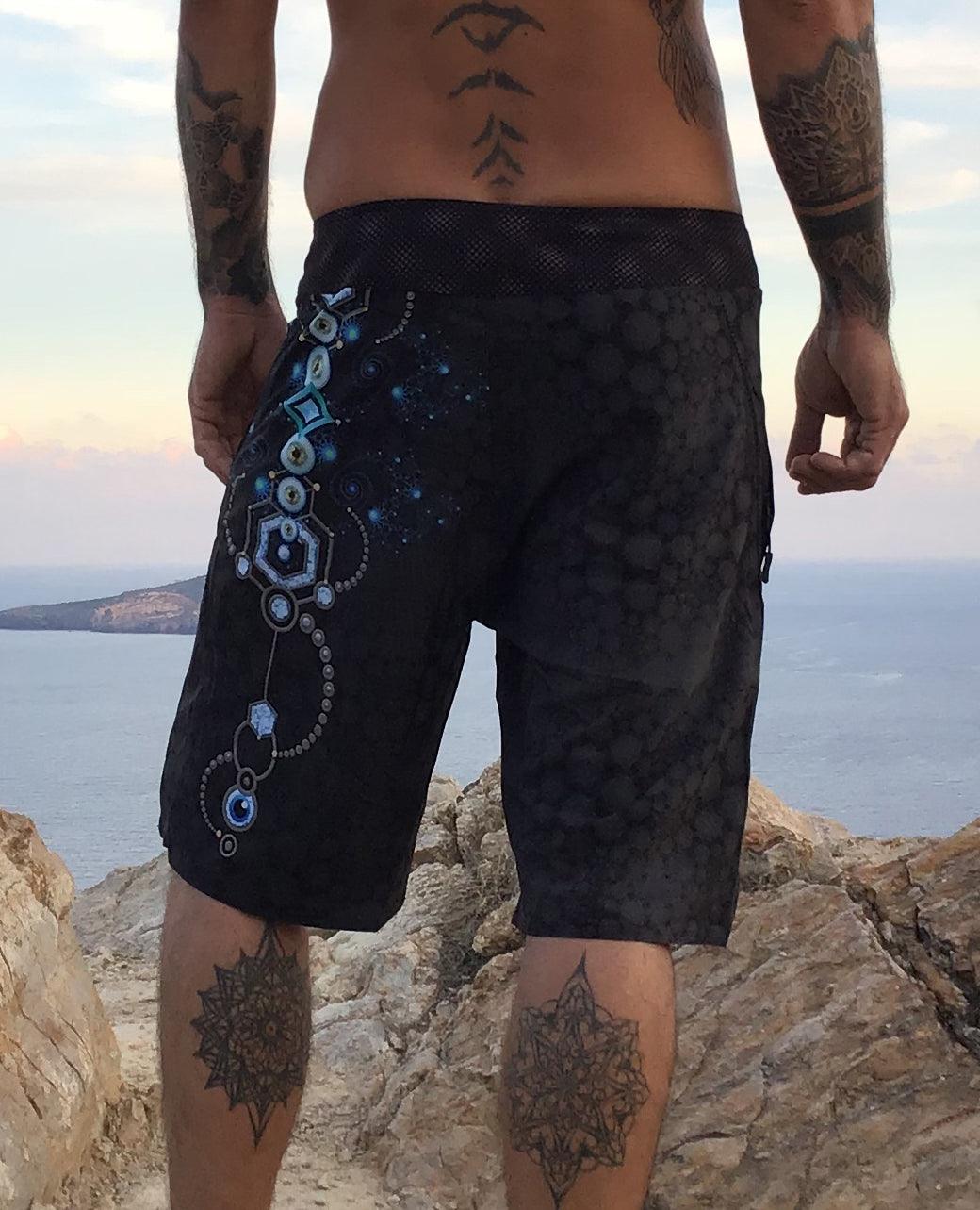 Boardshort Men / Fast Dry - PENDULUM - Yacxilan Artwear