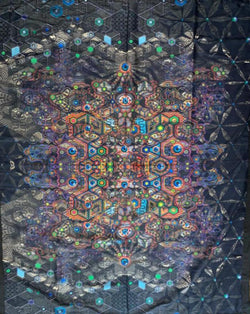 Backdrops / Wall Hangings - PSYCHEDELIKA GALACTIKA - Yacxilan Artwear