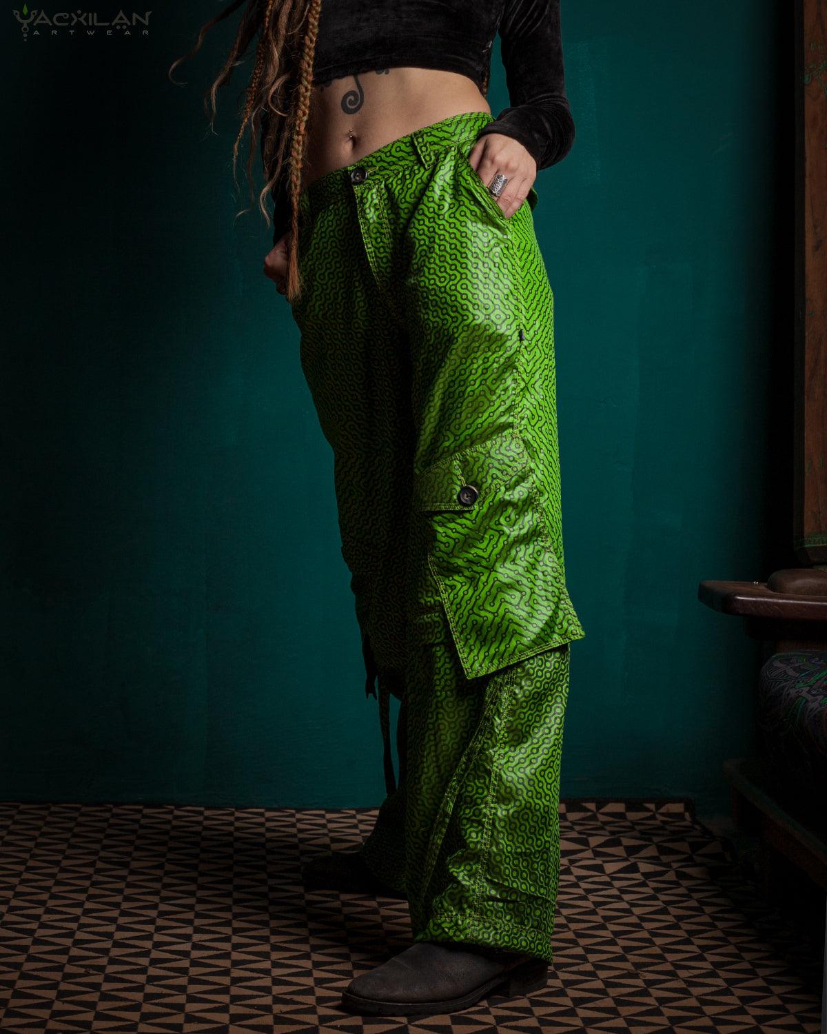 Pants Woman / Sky Alien Green - DMTICIOUS - Yacxilan Artwear