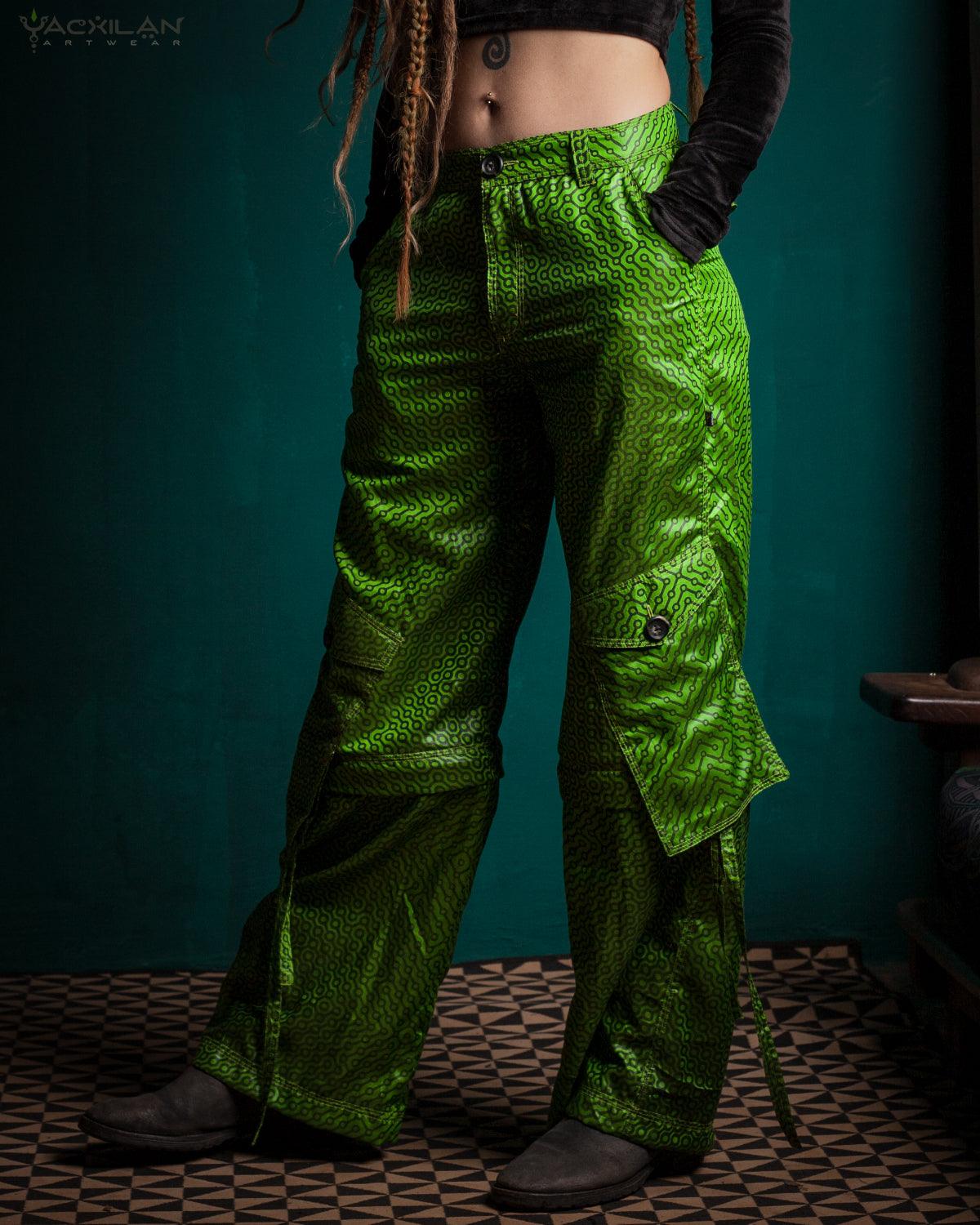 Pants Woman / Sky Alien Green - DMTICIOUS - Yacxilan Artwear